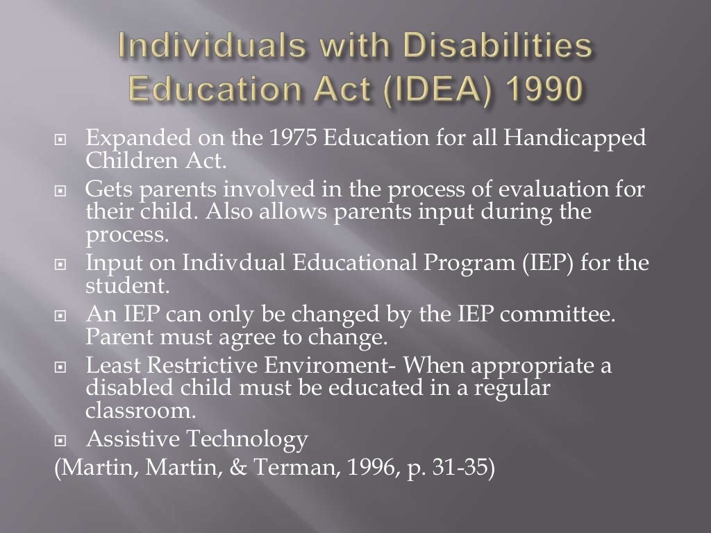 History of special education