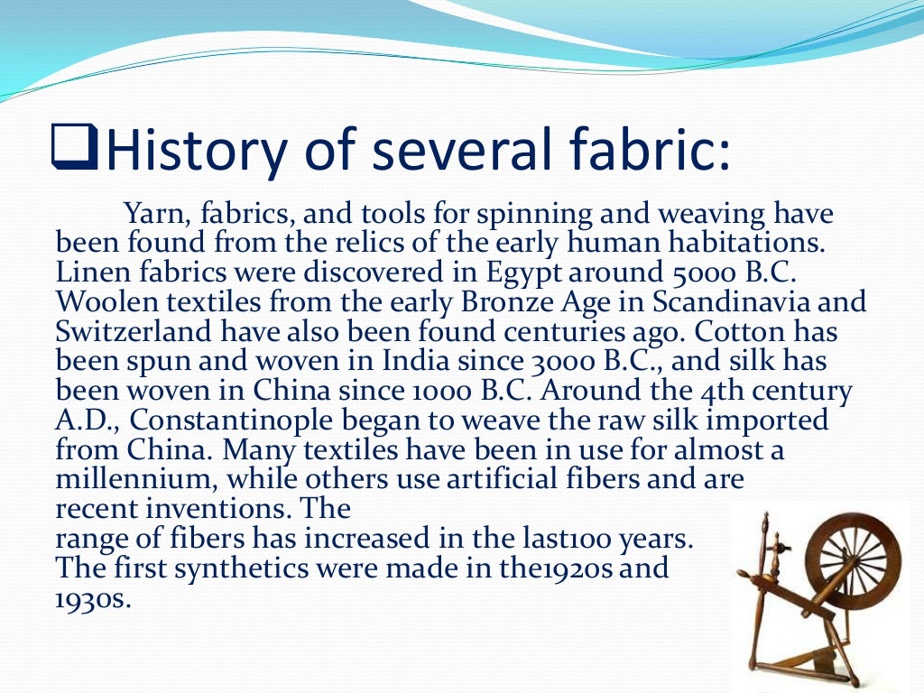 History of textile