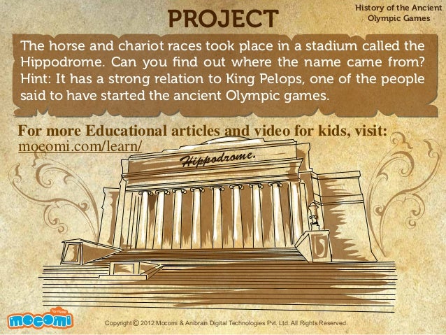 history and origin of the ancient olympic games essay International development of the olympic games history essay the ancient olympics history cannot pinpoint clearly as to when and how the ancient olympics started . history and origin of the ancient olympic games essay International development of the olympic games history essay the ancient olympics history cannot pinpoint clearly as to when and how the ancient olympics started .