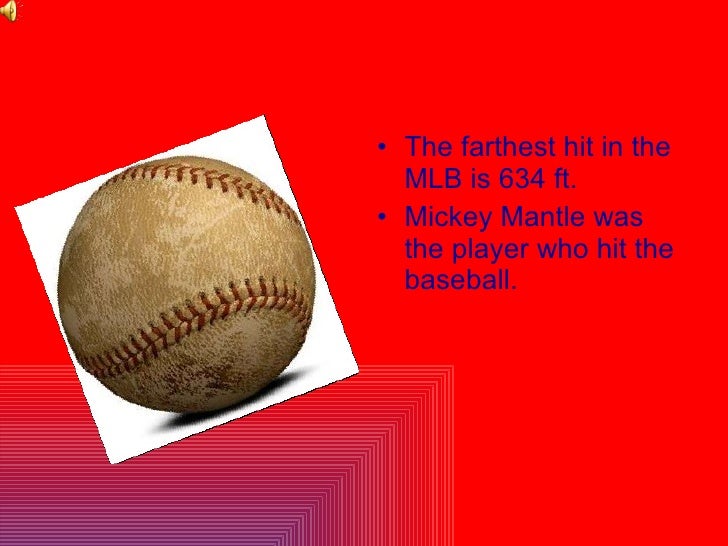 History of the baseball
