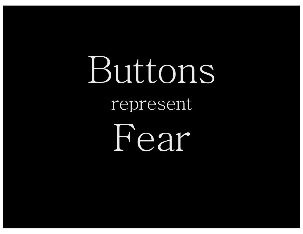Buttons represent Fear