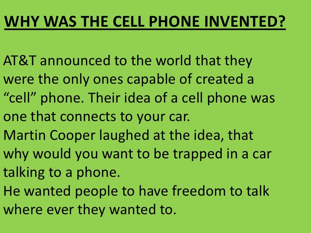 History of the cell phone