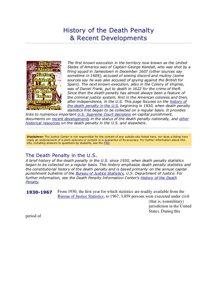 History Of The Death Penalty history-of-the-death-penalty