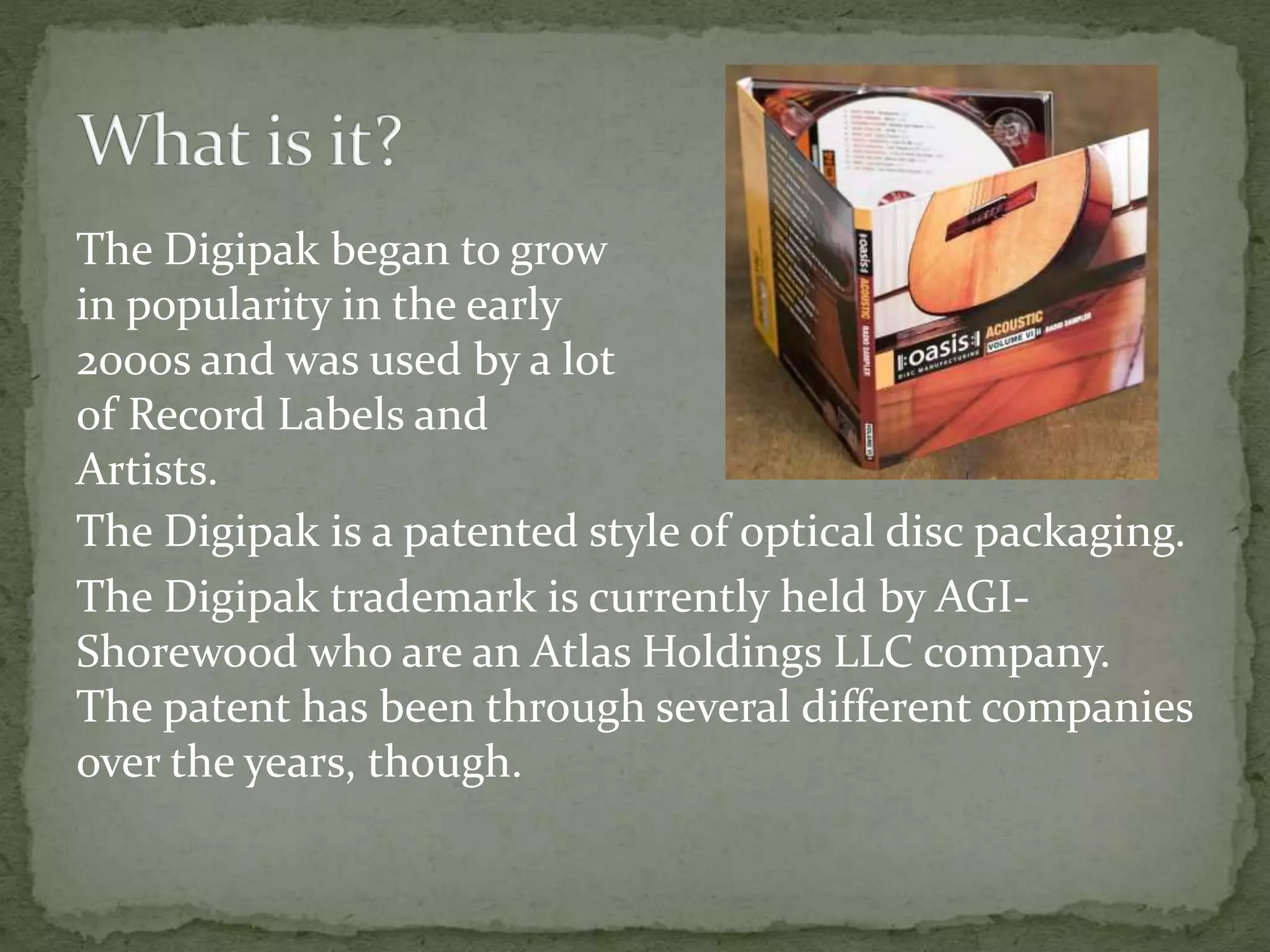 History of the DigiPak | PPTX