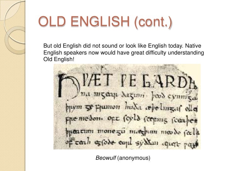 History of the English language