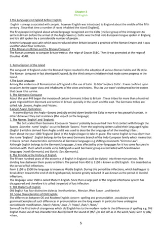History of the English Language | PDF