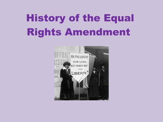 History of the Equal Rights Amendment  