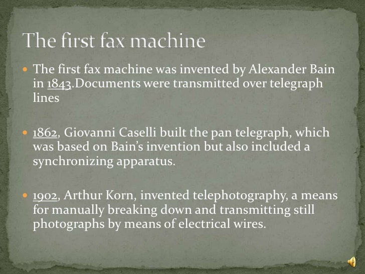 history of the fax machine