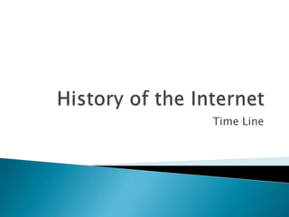 History of the Internet  Time Line 