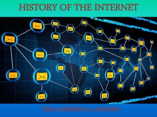 HISTORY OF THE INTERNET 
NICA ANDREA R. LATAYAN 
 