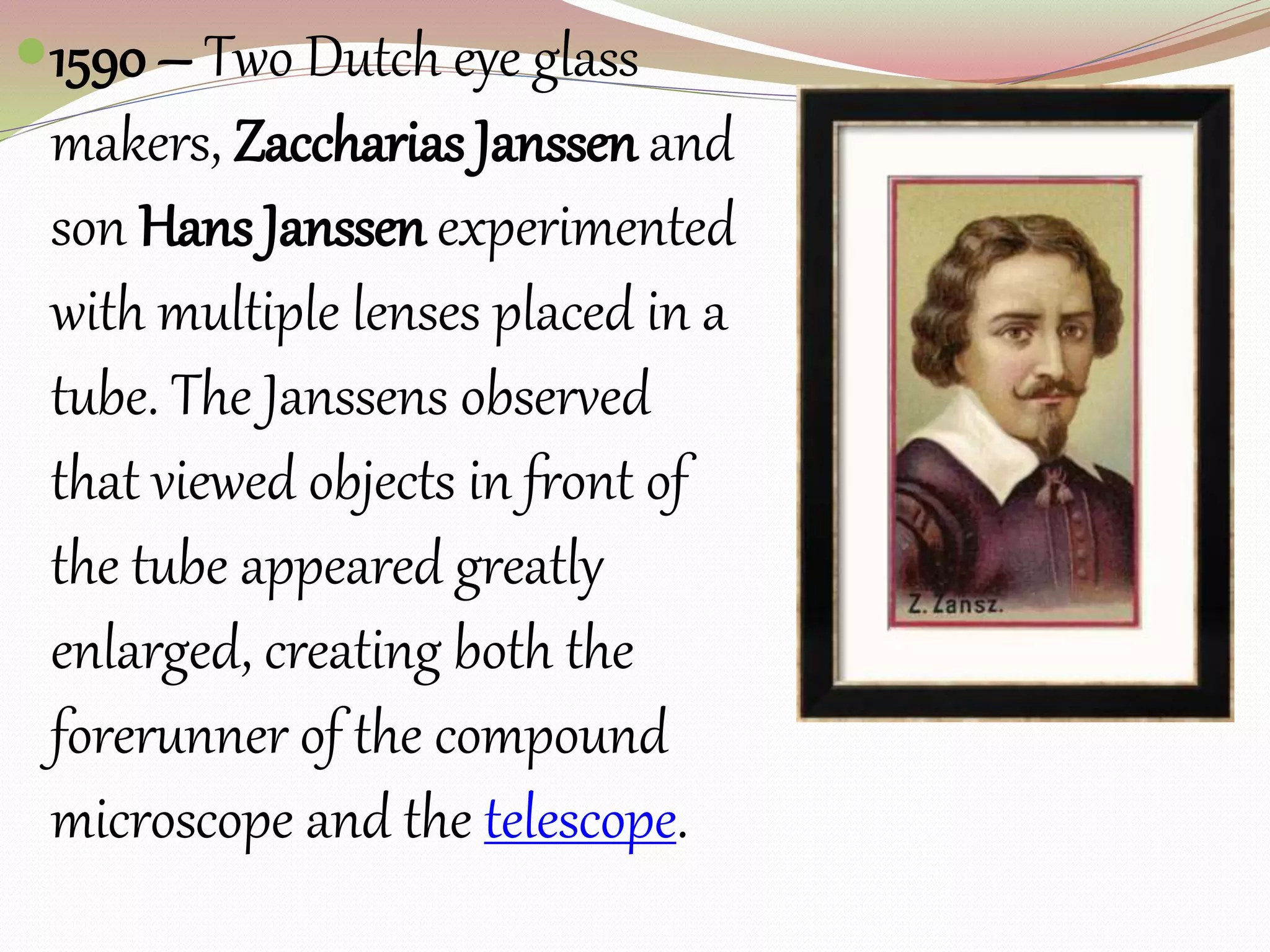 History of the microscope | PPTX