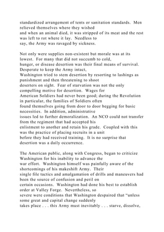 History of the NCO 1700 Valley Forge After a disappointi.docx