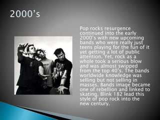 History of the pop rock genre | PPTX