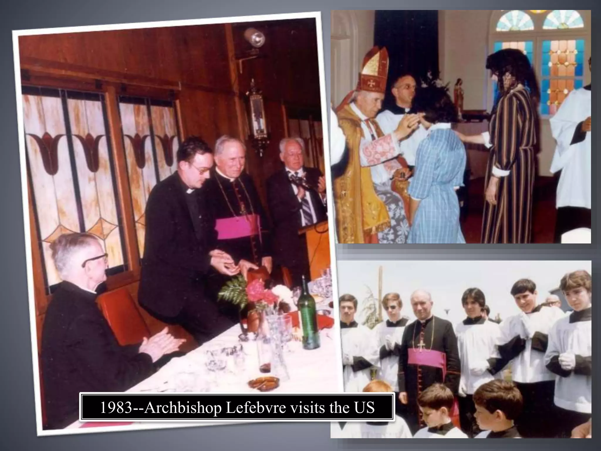 1983--Archbishop Lefebvre visits the US
 
