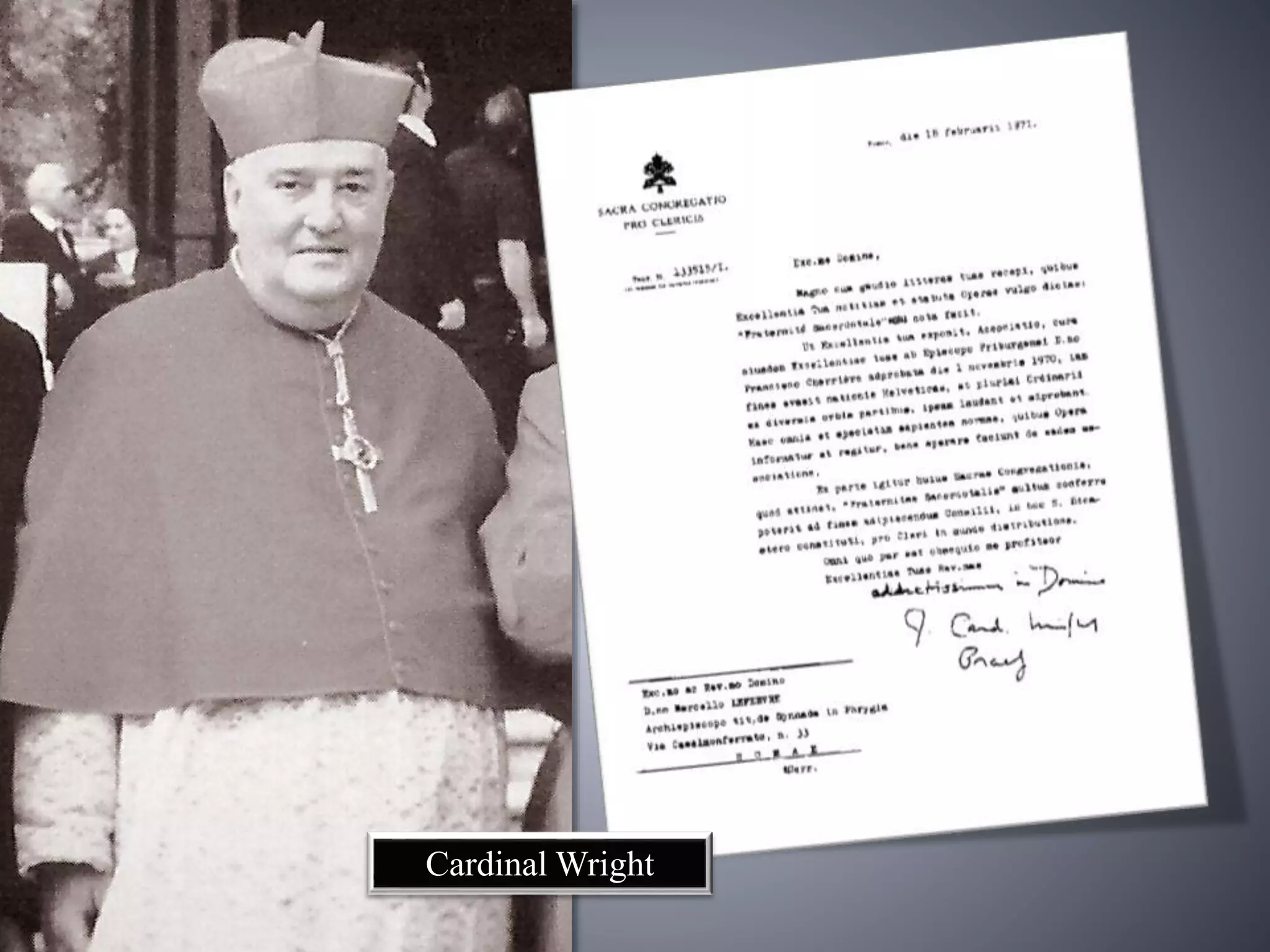Cardinal Wright
 