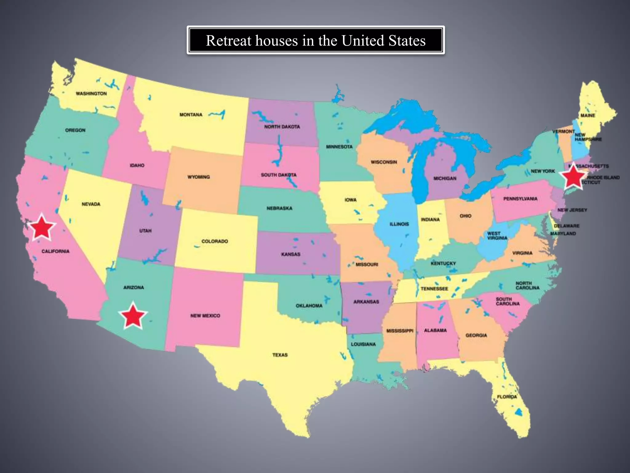 Retreat houses in the United States
 