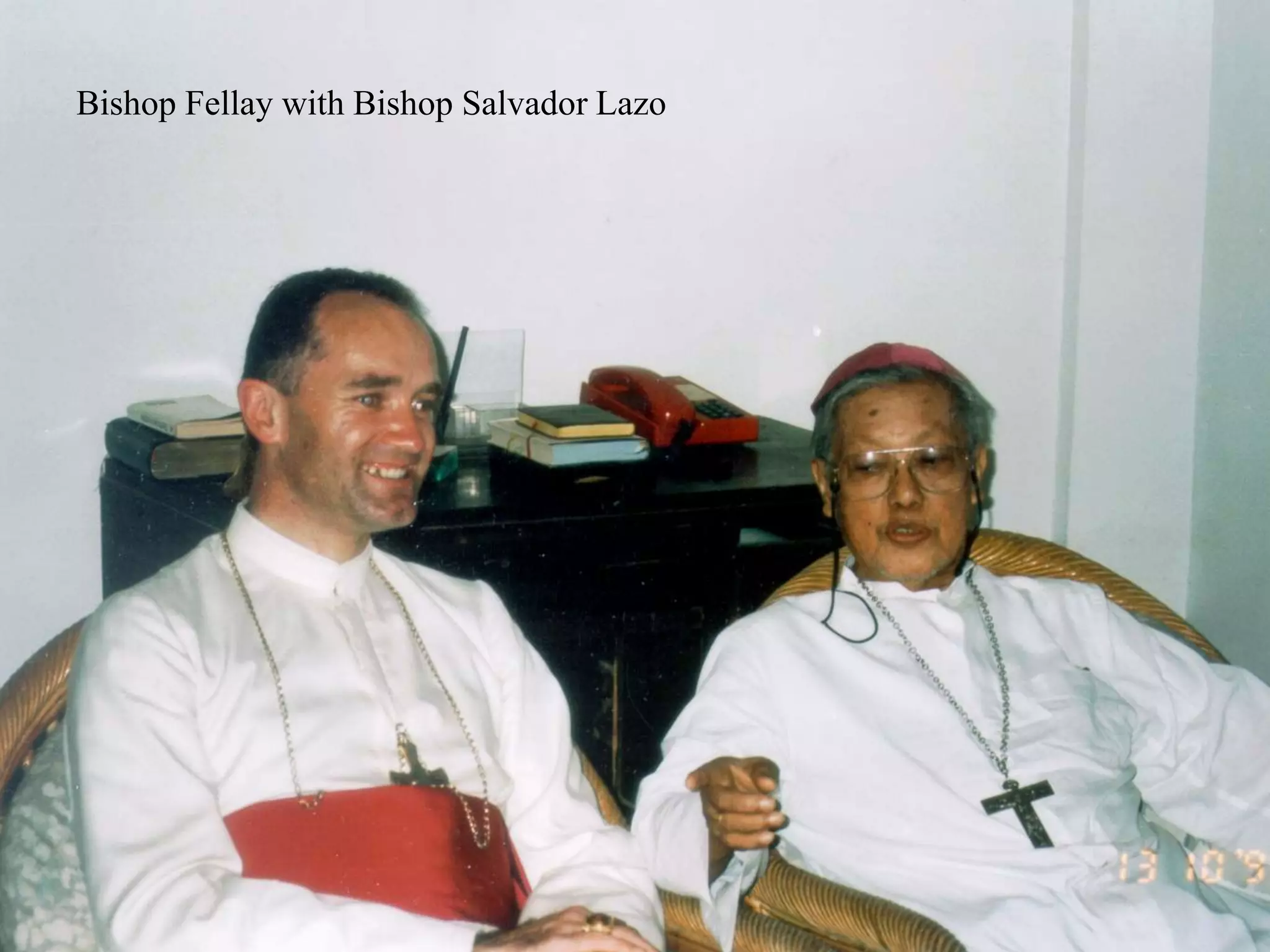 Bishop Fellay with Bishop Salvador Lazo
 