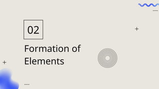 Formation of
Elements
02
 