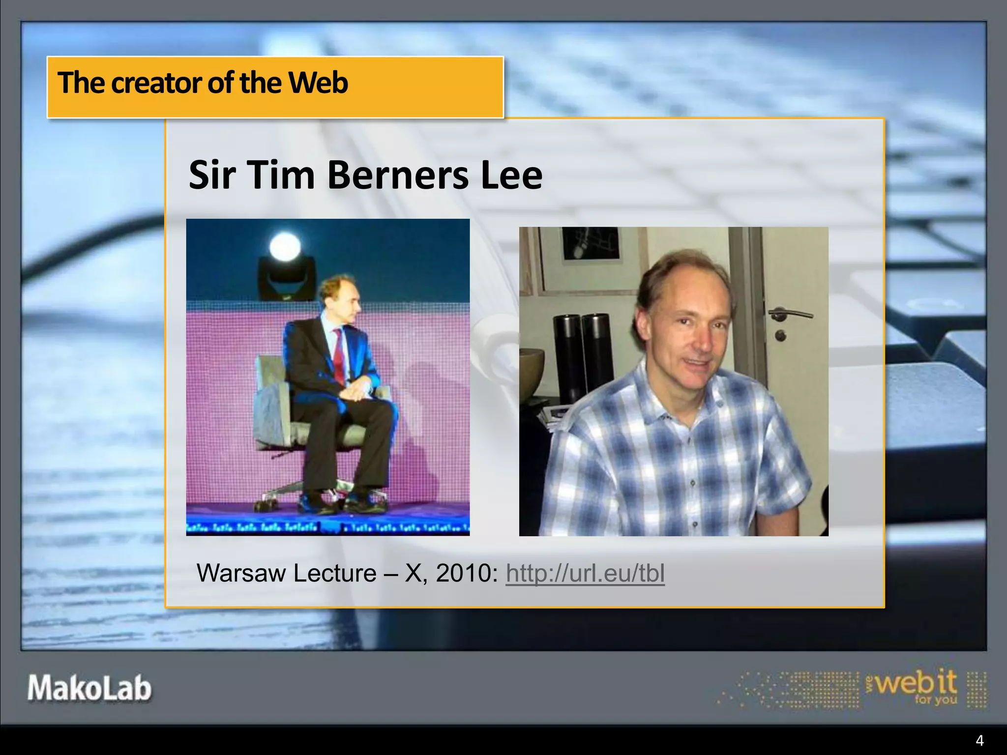 The history of the Web