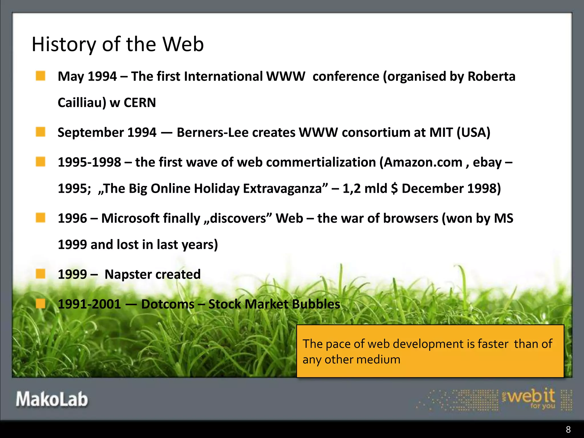 The creator of the WebSir TimBerners LeeWarsaw Lecture – X, 2010: http://url.eu/tbl4