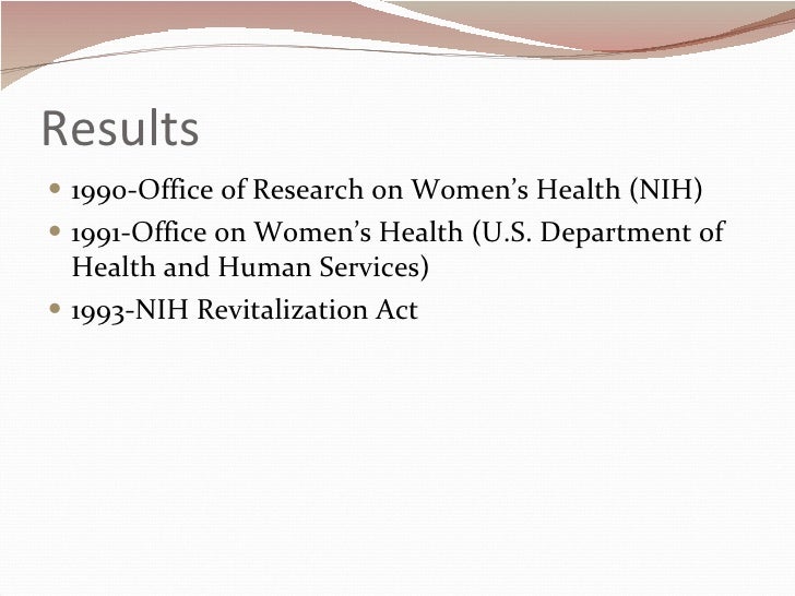 History of the women’s health movement