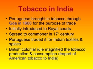 History of tobacco use & abuse