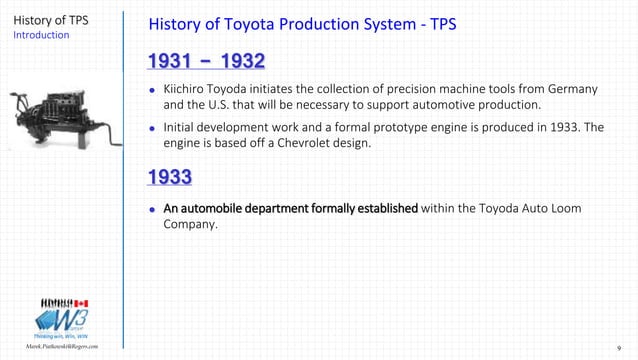 History of Toyota Production System (TPS) | PPTX | Business | Business ...