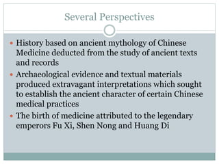 History of traditional chinese medicine powerpoint | PPTX