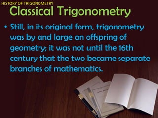 History of trigonometry   clasical - animated