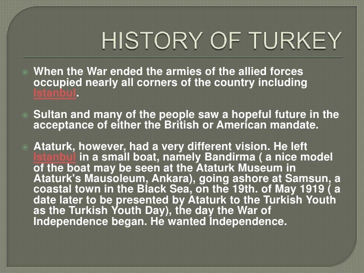 History of turkey