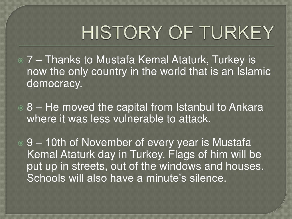History of turkey