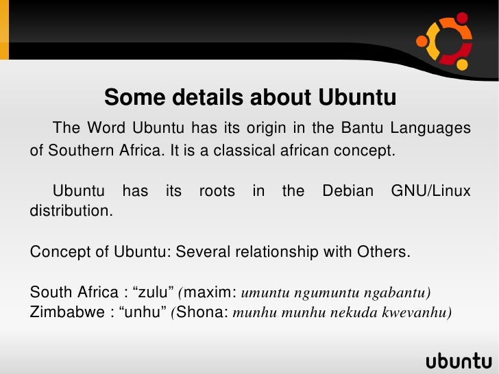 short essay about ubuntu