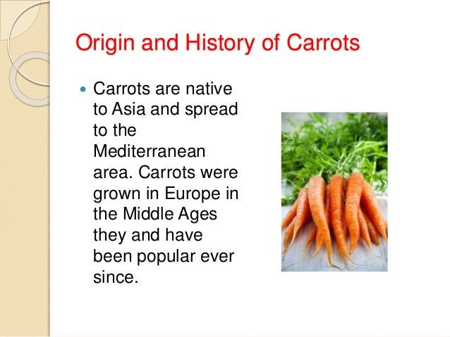 history of carrots