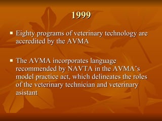History Of Veterinary Technicians Slide 46