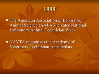 History Of Veterinary Technicians Slide 47