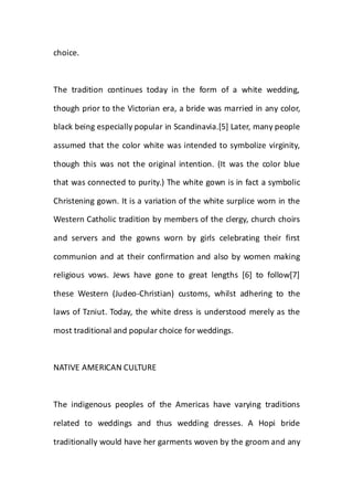 History of wedding dresses