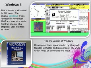 History of windows | PPT