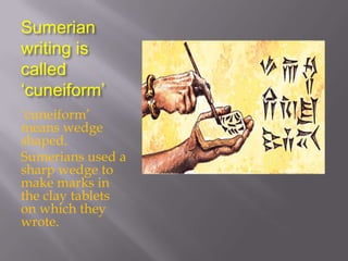 Sumerians Sharp Reed History of writing | PPTX