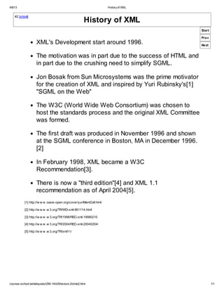 History of xml | PDF