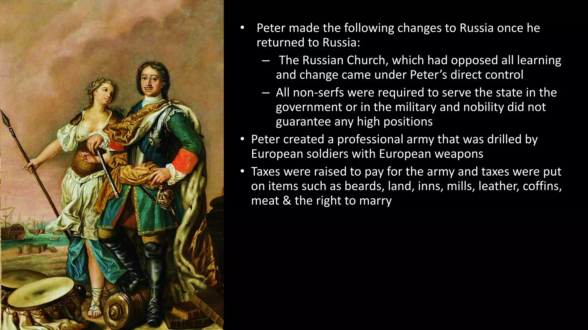 History peter the great 1672- 1725 | PPTX | Christianity | Religion ...