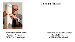 History philip johnson | PPT