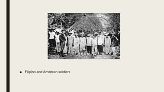 ■ Filipino and American soldiers
 