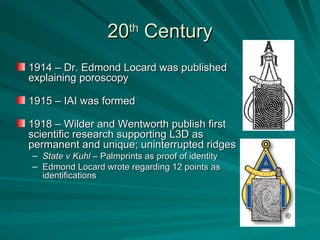 History of Friction Ridge Identification | PPT
