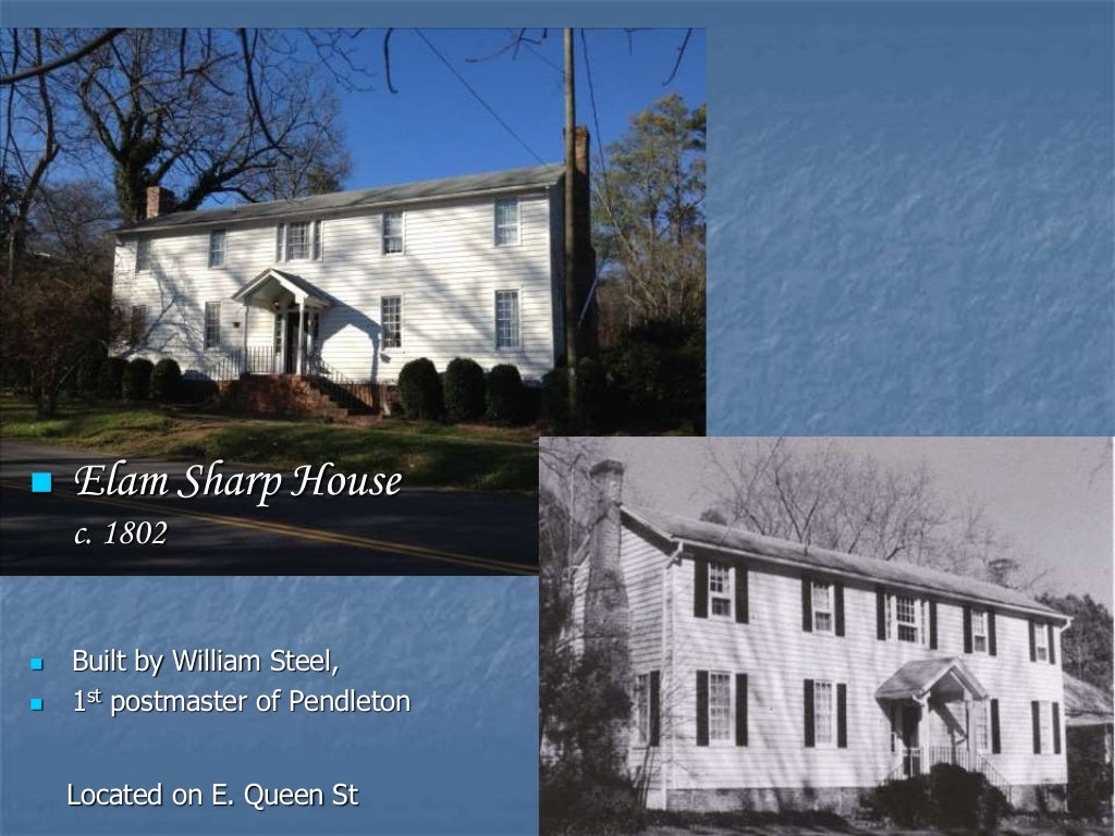 History of Pendleton SC (c.1790)