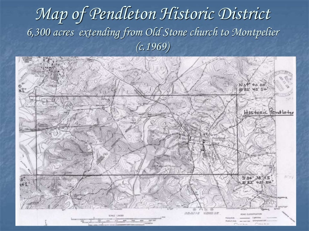 History of Pendleton SC (c.1790)
