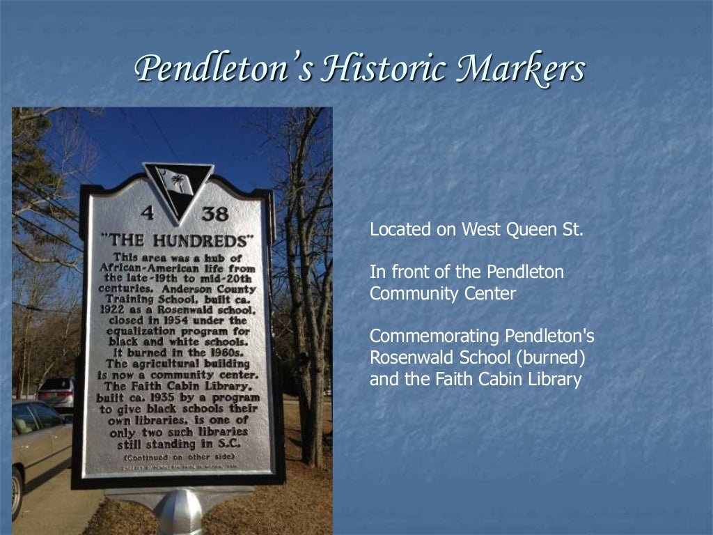 History of Pendleton SC (c.1790)