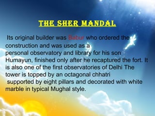Humayun Library TICKET MONUMENTS OF DELHI | PPT