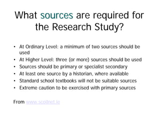 Leaving Certificate History Research Study | PDF