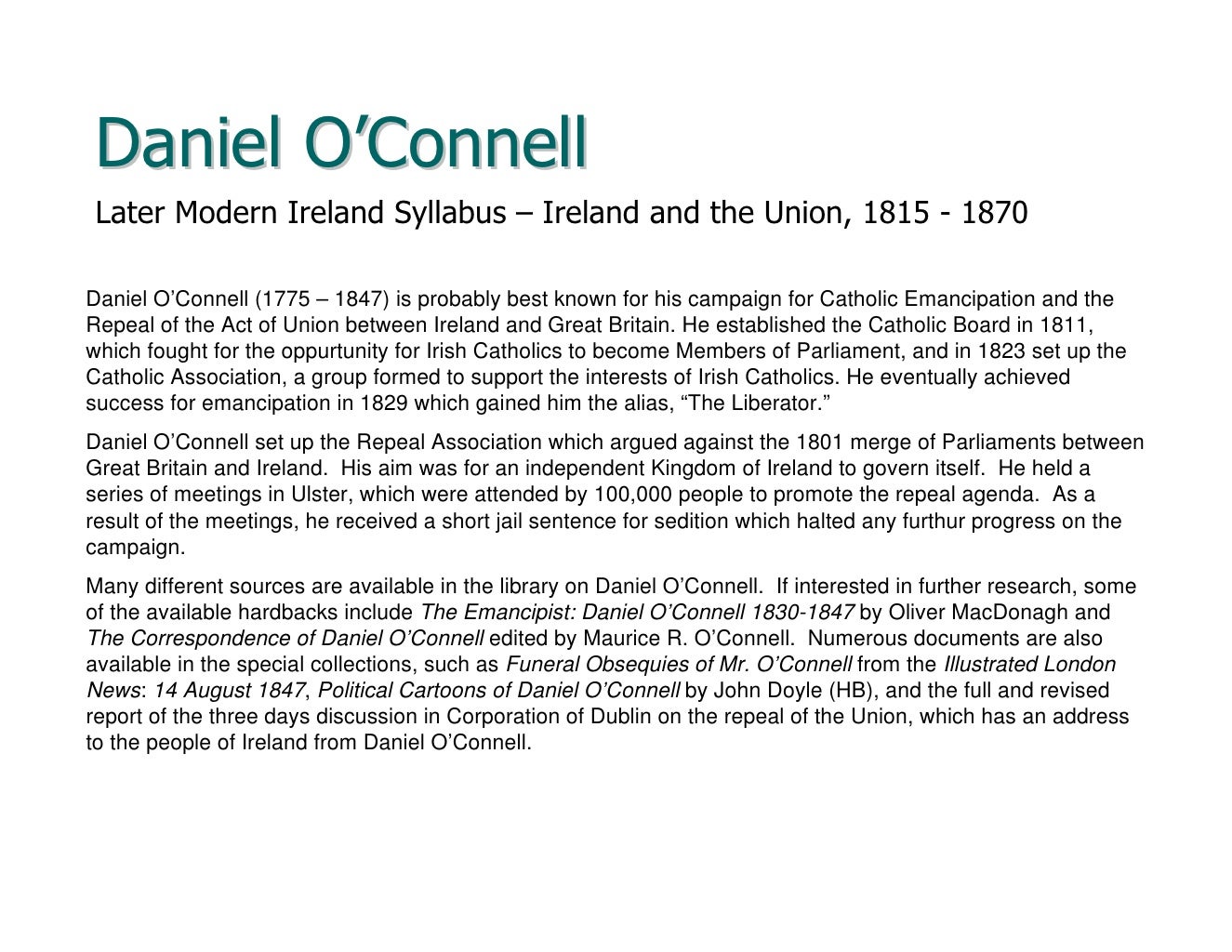 Leaving Certificate History Research Study