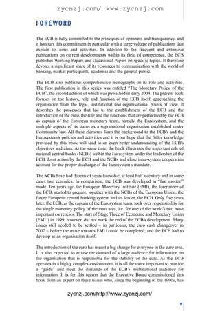 History, role and functions the european central bank - history ... | PDF
